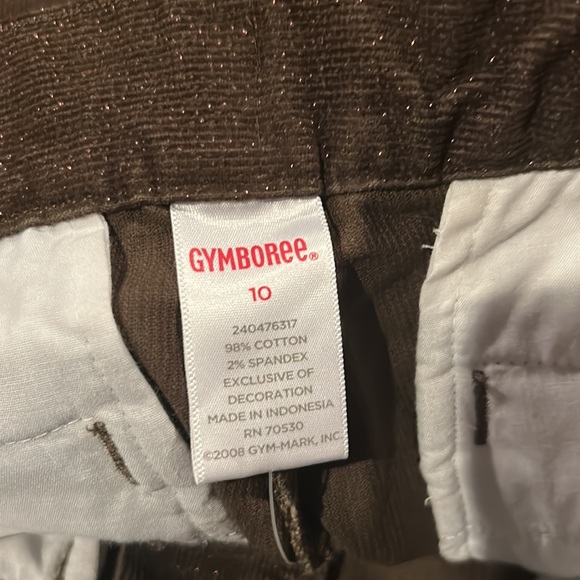 NWT Gymboree Winter Snowflake brown corduroy sparkle snowflake dot Pants Size 10 - Picture 14 of 15
